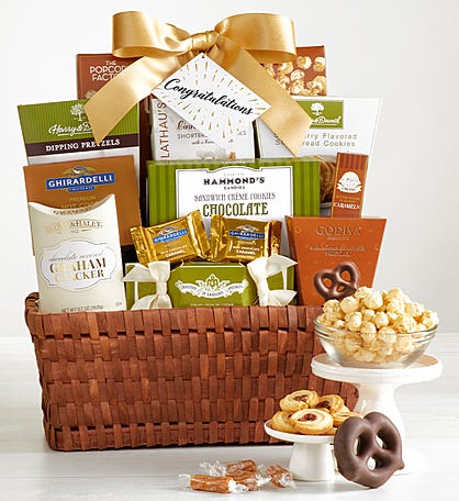 Classic Gourmet Congratulations! Gift Basket